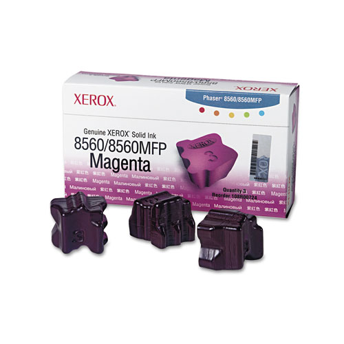 108r00724 Solid Ink Stick, 3,400 Page-Yield, Magenta, 3/box