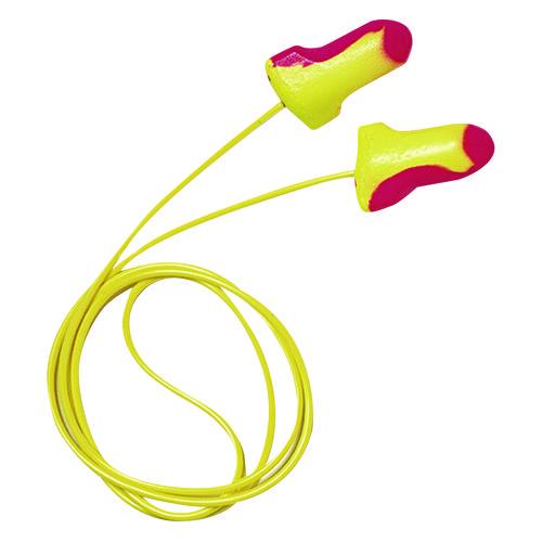 Ll-30 Laser Lite Single-Use Earplugs, Corded, 32nrr, Magenta/yellow, 100 Pairs