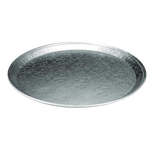 Aluminum Embossed Tray, 12" Diameter, 25/Carton