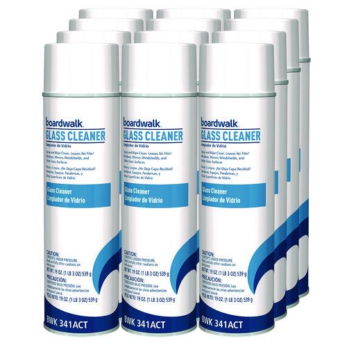 Heavy-Duty Glass Cleaner, Sweet Scent, 19 oz Aerosol Spray, 12/Carton