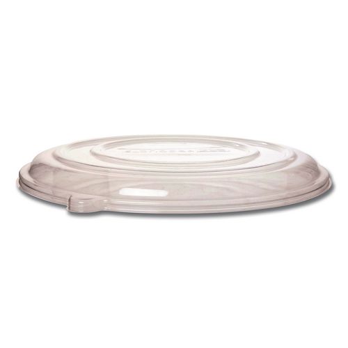 100% Recycled Content Pizza Tray Lids, 16 x 16 x 0.2, Clear, Plastic, 50/Carton