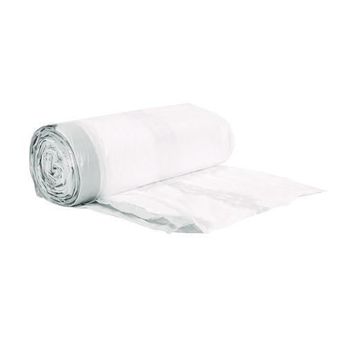 Drawstring Kitchen Bags, Drawstring, 13 gal, 24" x 28", White, 50 Bags/Roll, 2 Rolls/Carton