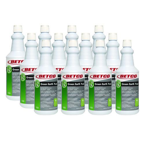 Green Earth Push Enzyme Multipurpose Cleaner, New Green Scent, 32 oz Bottle, 12/Carton