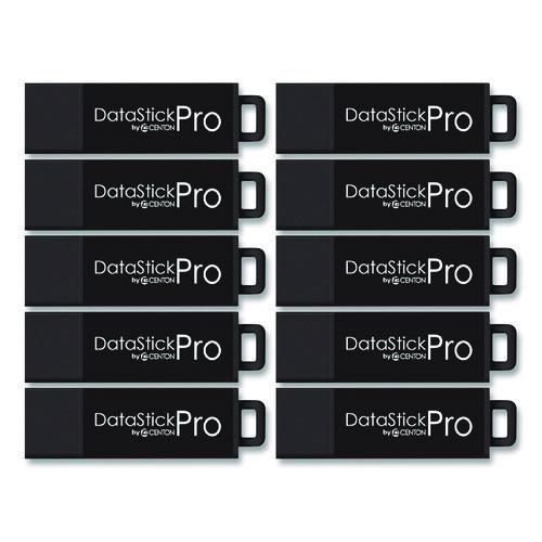 DataStick Pro USB 3.2 Type A Flash Drive, 128 GB, Black, 10/Pack