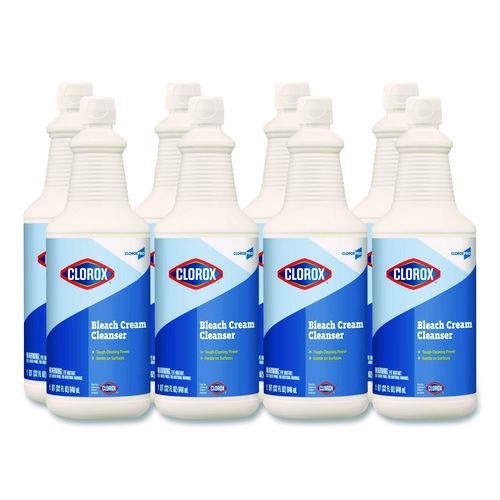 Bleach Cream Cleanser, Fresh Scent, 32 Oz Bottle, 8/carton