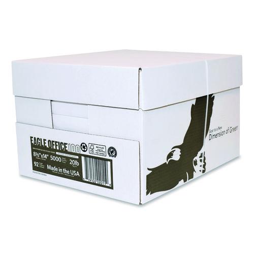 Recycled Multipurpose Paper, 92 Bright, 20 lb Bond Weight, 8.5 x 14, White, 500/Ream, 5 Reams/Carton