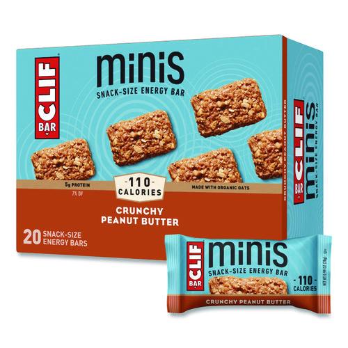 Energy Bar, Mini Crunchy Peanut Butter, 0.99 Oz Bar, 20/box