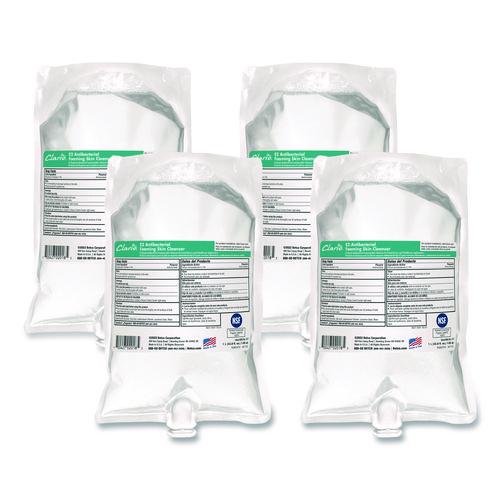 E2 Antibacterial Foaming Skin Cleanser Refill, Fragrance-Free, 1,000 mL, 6/Carton