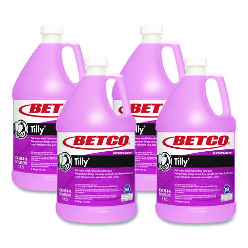 Symplicity Tilly Hand Dishwashing Detergent, Fresh Bouquet Scent, 1 gal Bottle, 4/Carton