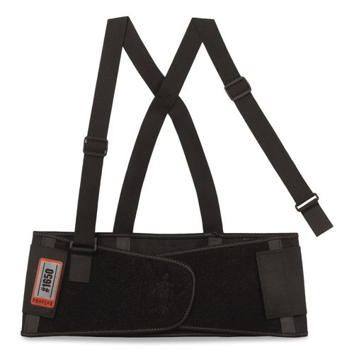 ProFlex 1650 Economy Elastic Back Support Brace, Small, 25" to 30" Waist, Black