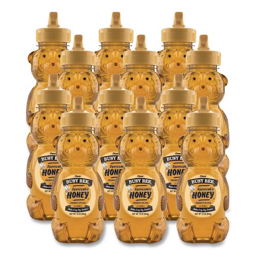 Clover Honey, 12 Oz Bottle, 12/carton