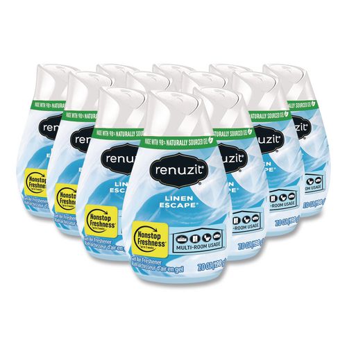 Adjustables Air Fresheners, Linen Escape, 7 oz Cone, 12/Carton