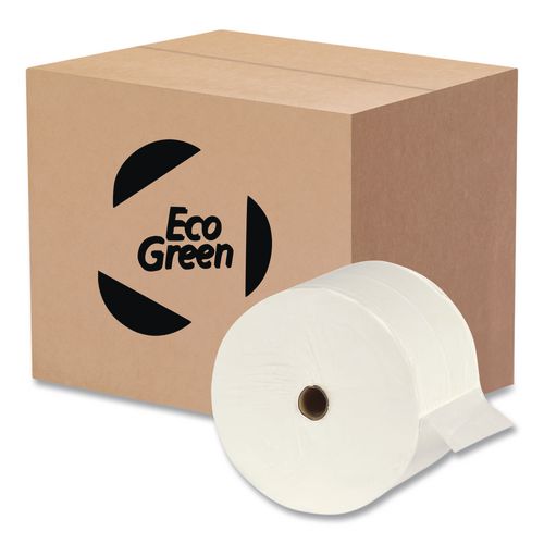 Recycled 2-Ply Small Core Toilet Paper, Septic Safe, White, 1,500 Sheets/Roll, 24 Rolls/Carton