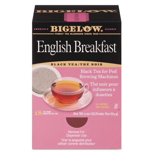 English Breakfast Tea Pods, 1.90 Oz, 18/box