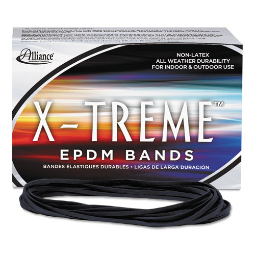 X-Treme Rubber Bands, Size 117b, 0.08" Gauge, Black, 1 Lb Box, 200/box