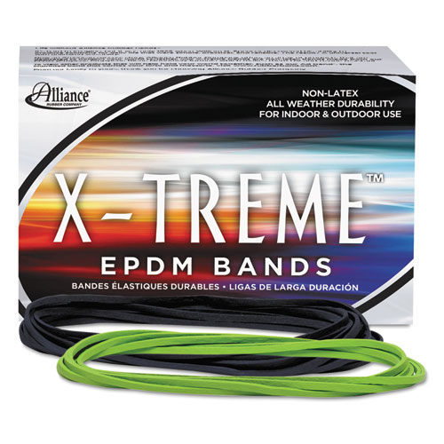 X-Treme Rubber Bands, Size 117b, 0.08" Gauge, Lime Green, 1 Lb Box, 200/box