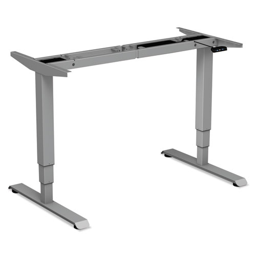 Alera AdaptivErgo Sit-Stand 3-Stage Electric Height-Adjustable Table Base w/Memory Control, 48.06 x 24.35 x 25 to 50.7, Gray