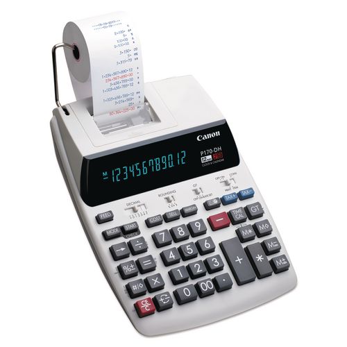 P170-Dh-3 Printing Calculator, Black/red Print, 2.3 Lines/sec