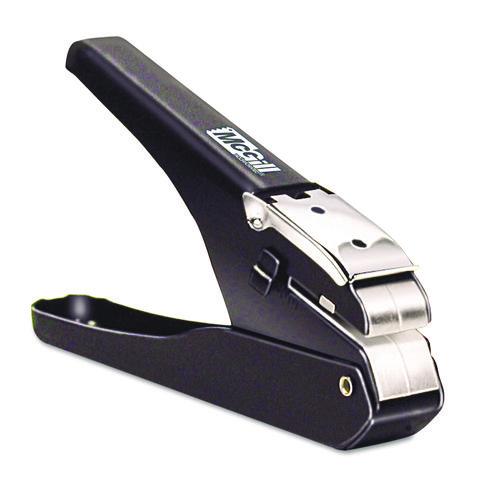 Handheld Badge/slot Punch, 9/16" X 1/8" Horizontal Slot, Black/chrome
