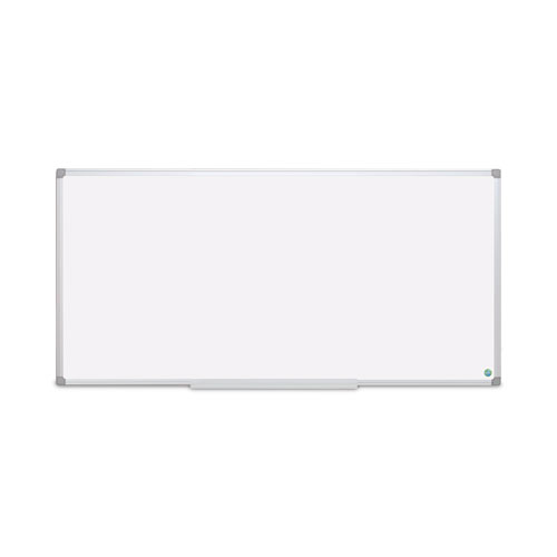 Earth Silver Easy Clean Magnetic Dry Erase Boards, 96" x 48", White Surface, Satin Aluminum Frame