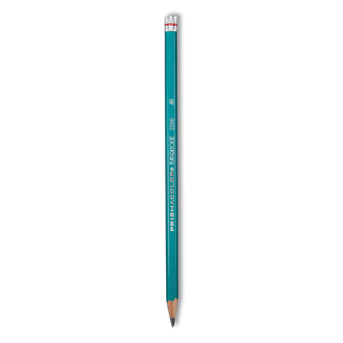 Turquoise Drawing Pencil, 2 Mm, 4b, Black Lead, Turquoise Barrel, Dozen