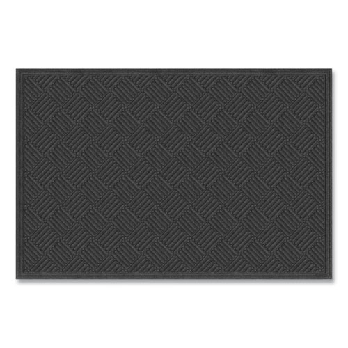 Ecomat Crosshatch Entry Mat, 48 x 72, Charcoal