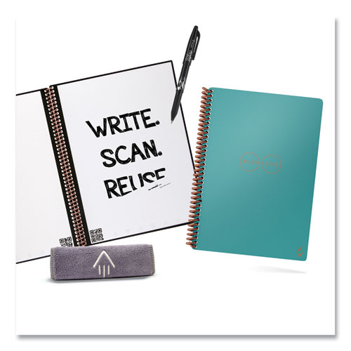 Core Smart Notebook, Wide/Legal Rule, Teal Cover, (18) 8.8 x 6 Sheets