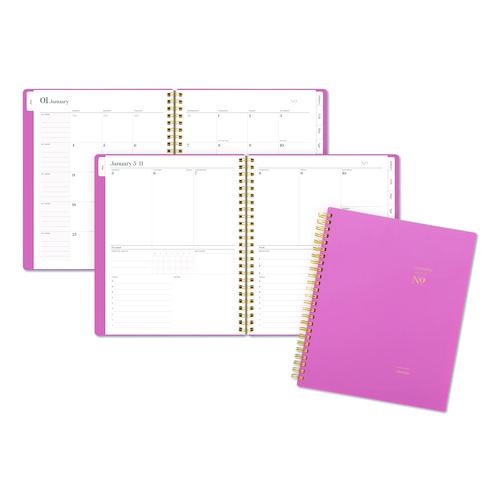 WorkStyle Weekly/Monthly Planner, 8.75 x 7.75, Pink Cover, 12-Month (Jan to Dec): 2026