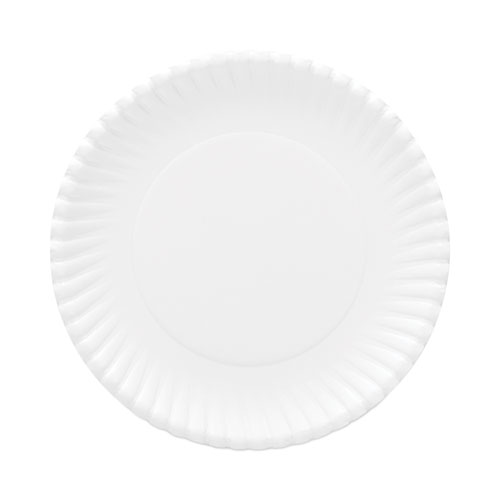 Original Heavyweights Paper Plates, 9" dia, White, 120/Pack, 8 Packs/Carton