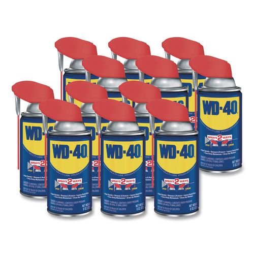 Smart Straw Spray Lubricant, 8 oz Aerosol Can, 12/Carton