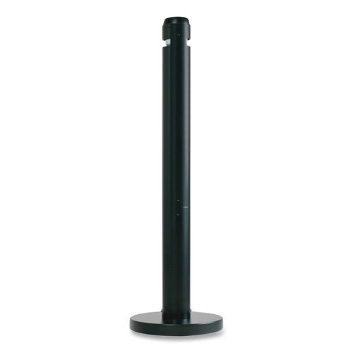 Smoker's Pole, Round, Steel, 0.9 gal, 4 dia x 41h, Black