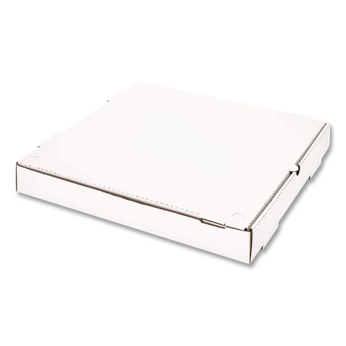 Corrugated Paper Boxes, 16 x 16 x 1.97, White/Brown, 50/Carton
