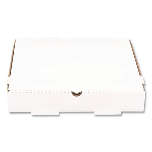 Corrugated Paper Boxes, 12 x 12 x 1.97, White/Brown, 50/Carton